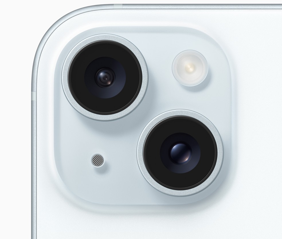 Câmeras do iPhone 15 — Foto: Divulgação/Apple