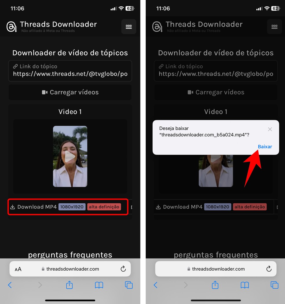 Como baixar vídeo do Threads? Veja passo a passo para celular e PC