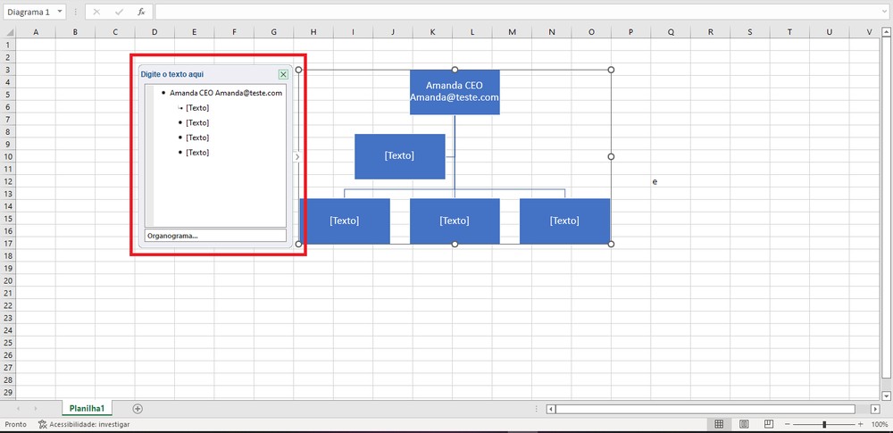 Como Fazer Um Organograma No Excel