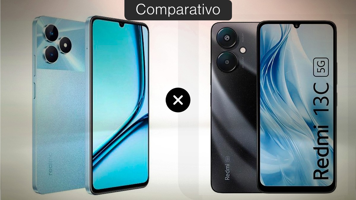 Realme Note 50 vs Redmi 13C: veja o que muda entre os celulares baratinhos