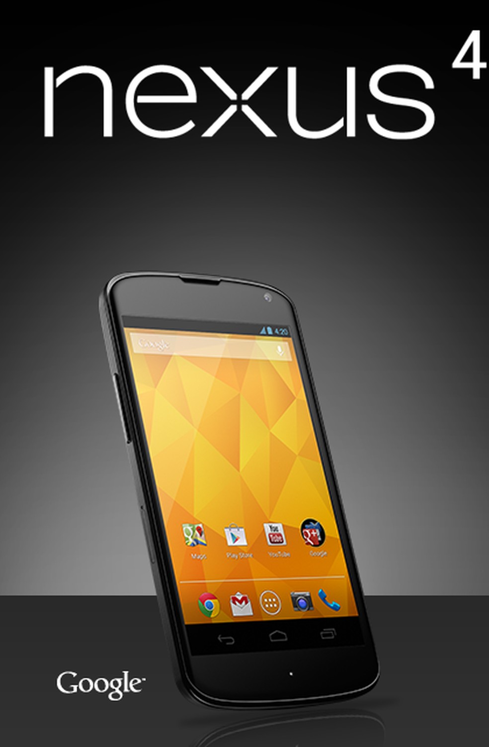 Google lança smartphone Nexus 4, tablet Nexus 10 e Android 4.2