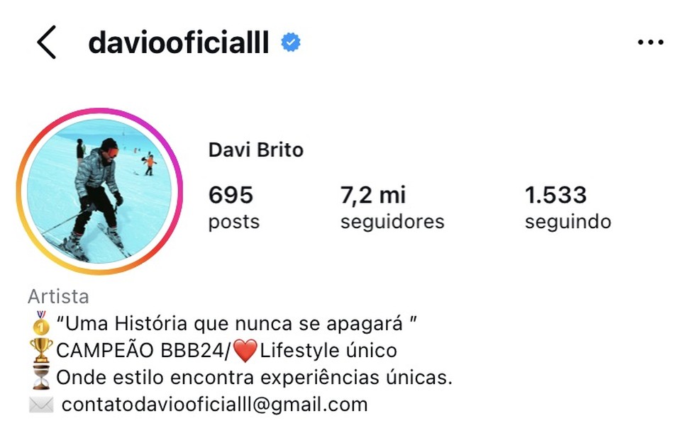  Reprodução/Instagram