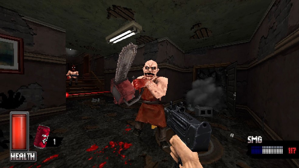 Cruel é um jogo de tiro FPS violento com gameplay retrô e elementos Roguelike que remete aos clássicos dos anos 90 — Foto: Reprodução/Steam