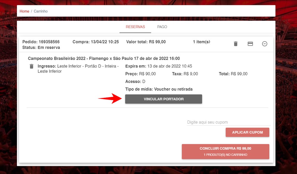 Ingresso Flamengo x São Paulo como comprar entrada para jogo do