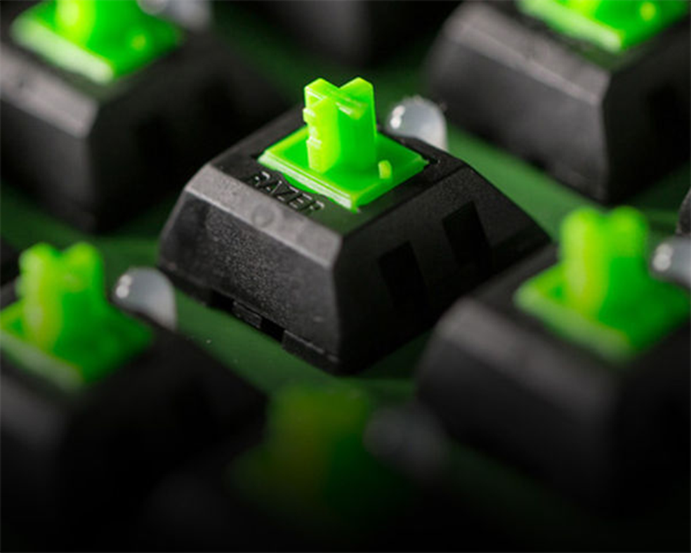 A Razer usa seus próprios switches para seus teclados mecânicos — Foto: Divulgação/Razer