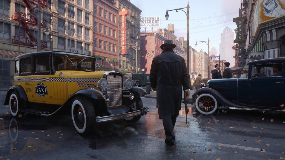 Mafia Definitive Edition traz um remake do clássico game de máfia com visuais refeitos e novas mecânicas — Foto: Divulgação/2K Games