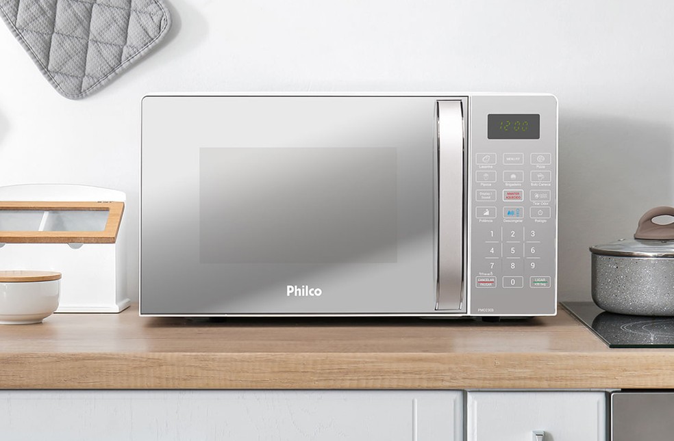 Quer comprar um micro-ondas barato? Veja seis opções da Midea, Panasonic, Electrolux, Philco, Consul e Mondial com preços a partir de R$ 488 — Foto: Reprodução/Philco