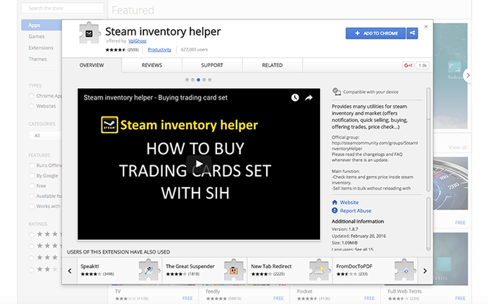 Como baixar o Steam Inventory Helper para ajudar nas negociações