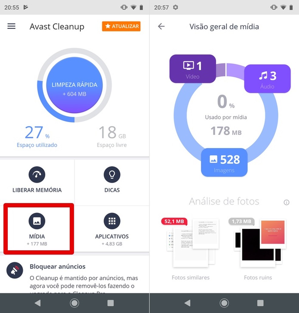 Avast Cleanup limpa arquivos do Android para melhorar sua performance