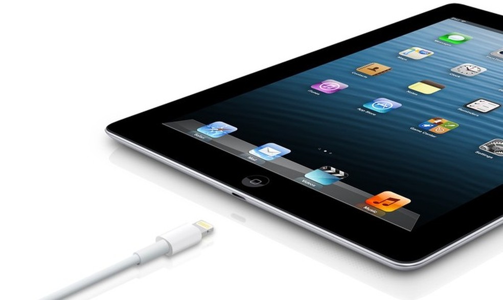 iPad 4 é o primeiro modelo com o cabo lightning da Apple (Foto: Divulgação/Apple) — Foto: TechTudo