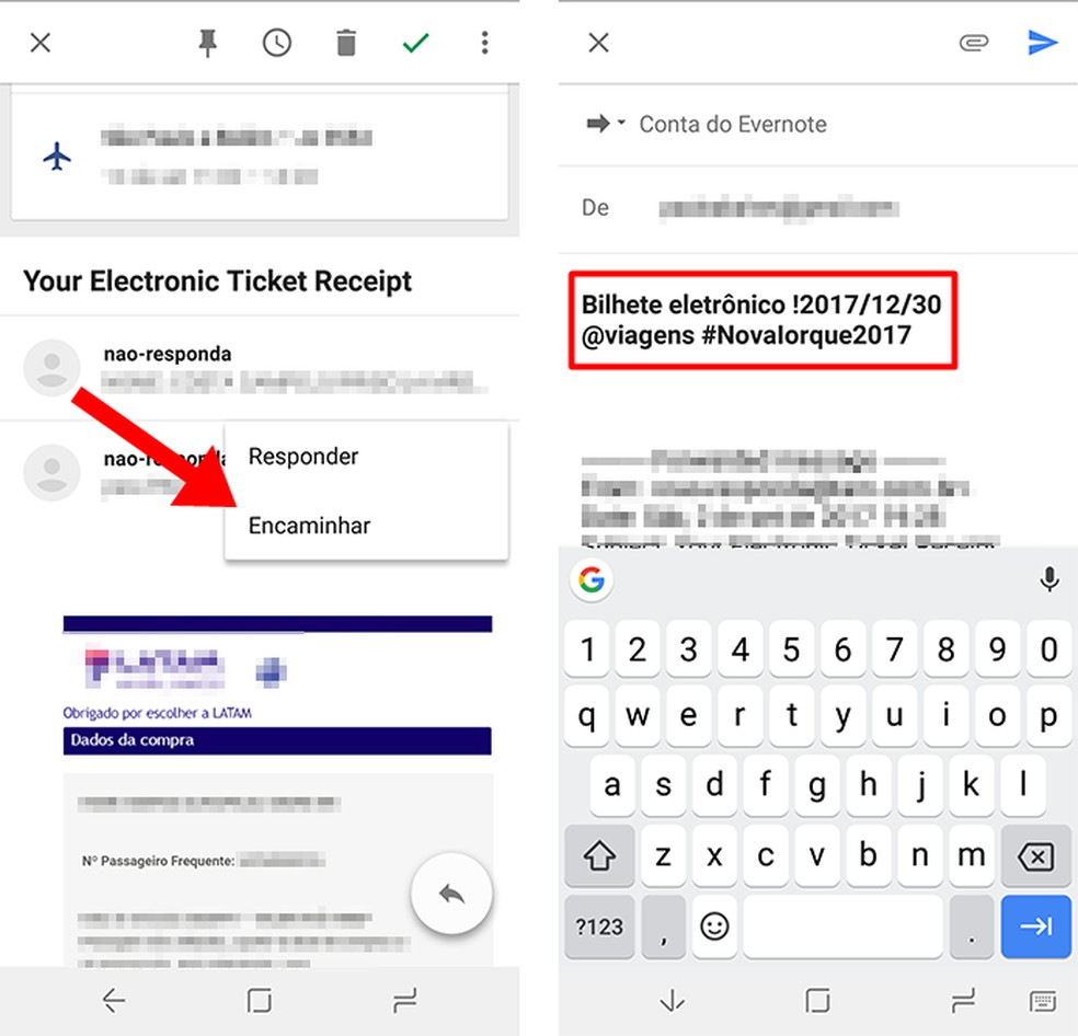 Como criar notas por e-mail no Evernote