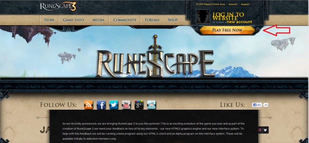 Jogue Agora  Runescape Clan