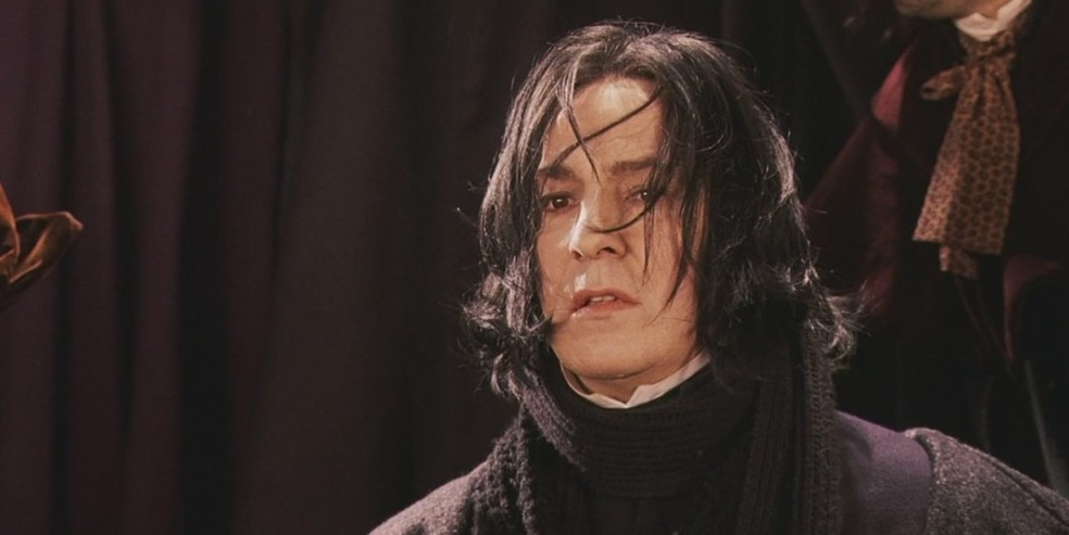 O temido professor Snape interpretado por Alan Rickman na saga Harry Potter — Foto: Reprodução/IMDb