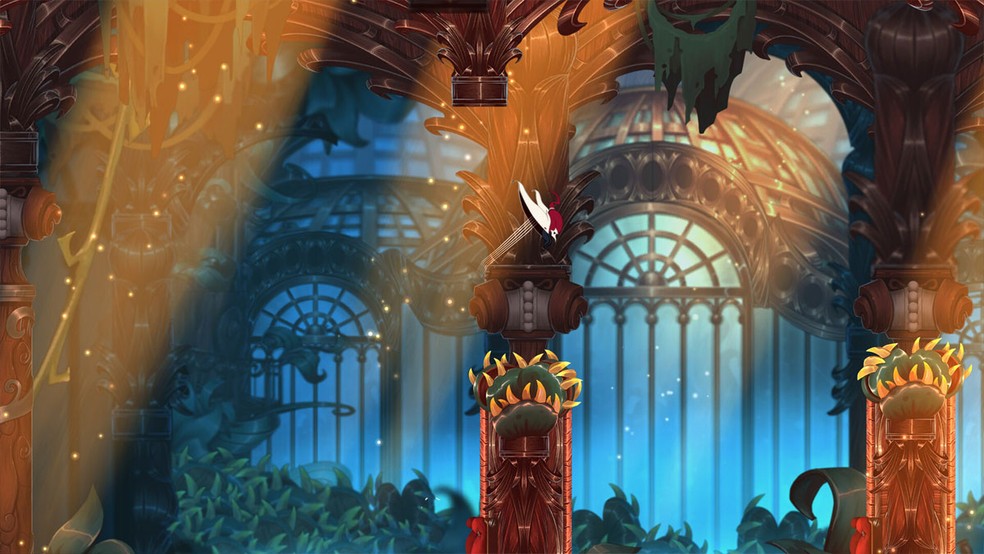 Symphonia é um jogo de plataforma sem combate no qual o desafio está apenas em conseguir atravessar seus obstáculos — Foto: Reprodução/Steam