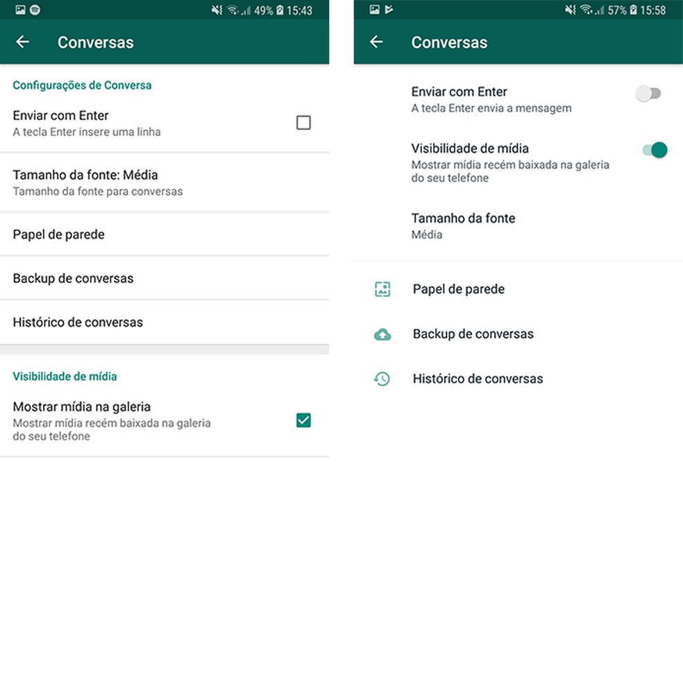 WhatsApp para Android ganha novos ícones e design; veja mudanças no Beta