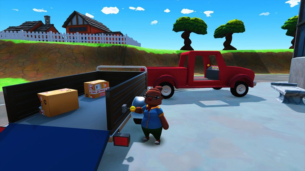 Totally Reliable Delivery Service é um divertido game de físico sobre fazer entregas por qualquer meio necessário — Foto: Reprodução/Microsoft Store