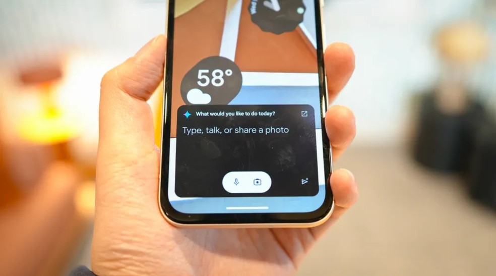Live Voice Chat permite interagir com o Gemini por voz — Foto: Reprodução/Kerry Wan/ZDNET