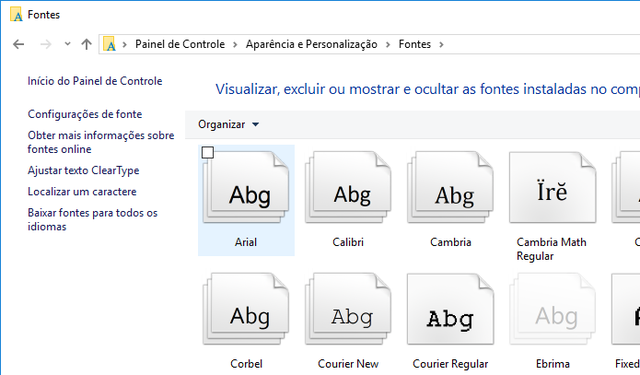Como mudar a fonte padrão do Windows