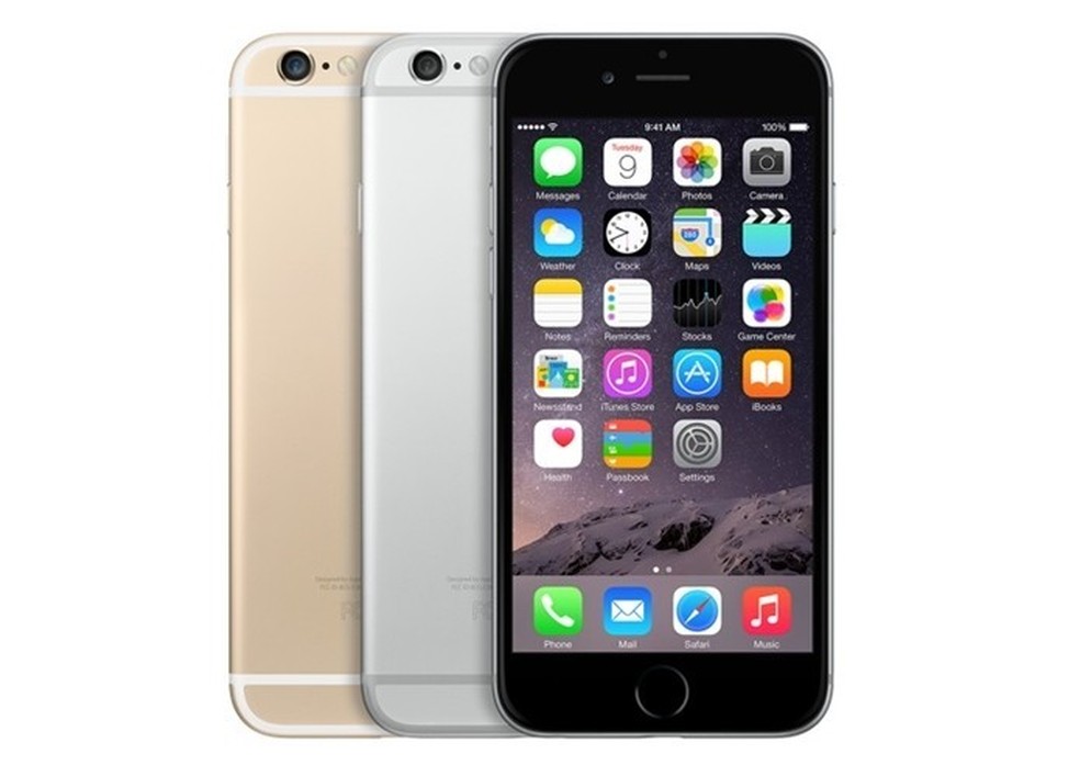 iPhone 6 tem leitor de digitais Touch ID como diferencial, além de aplicativos da Apple (Foto: Divulgação/Apple) (Foto: iPhone 6 tem leitor de digitais Touch ID como diferencial, além de aplicativos da Apple (Foto: Divulgação/Apple)) — Foto: TechTudo