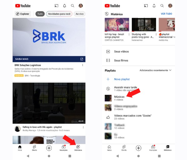 Como criar uma playlist no YouTube pelo celular (Android e iPhone)