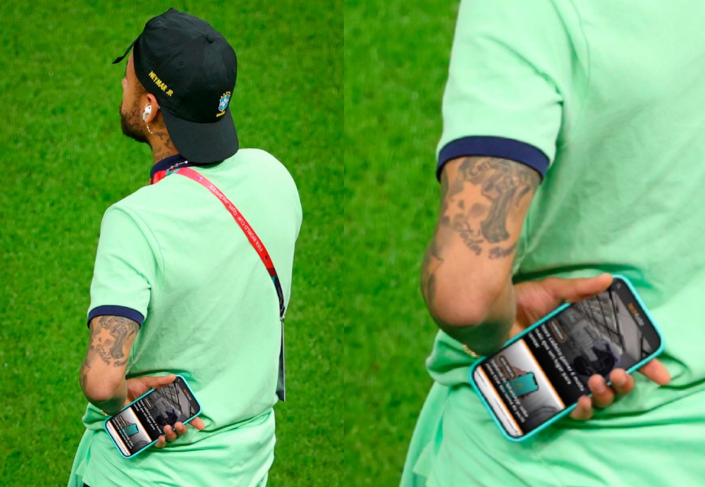 Neymar com celular na Copa: como fazer sua própria versão do meme