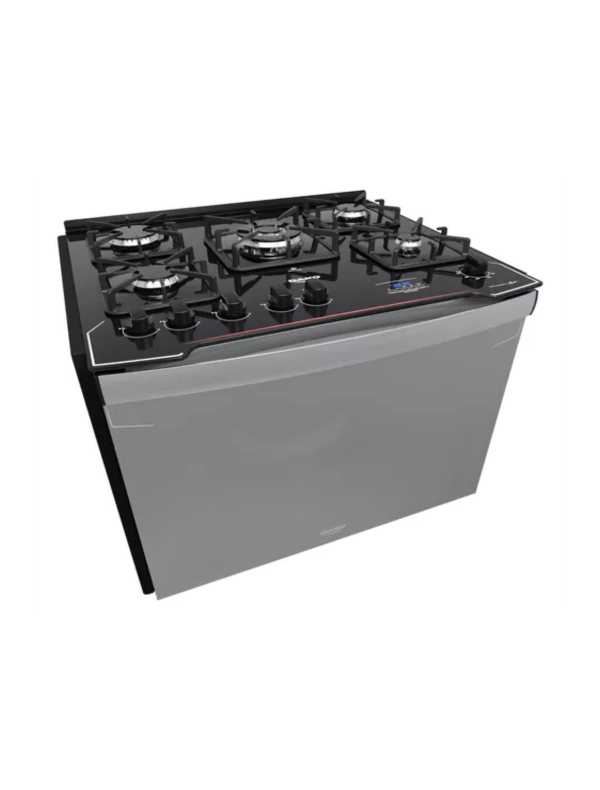 Fogão de embutir Dako 5 bocas Diplomata Grill Style (preto)