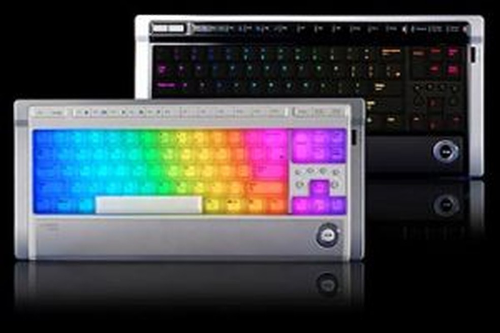 Teclado com 430 luzes LED coloridas