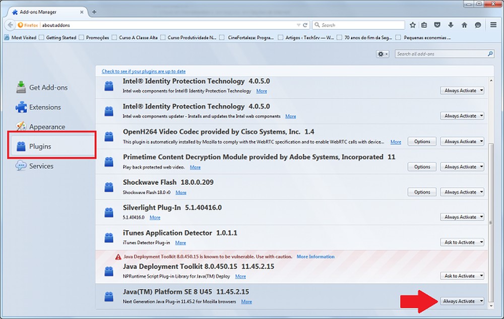 Como habilitar o Java no Chrome, Firefox e Internet Explorer