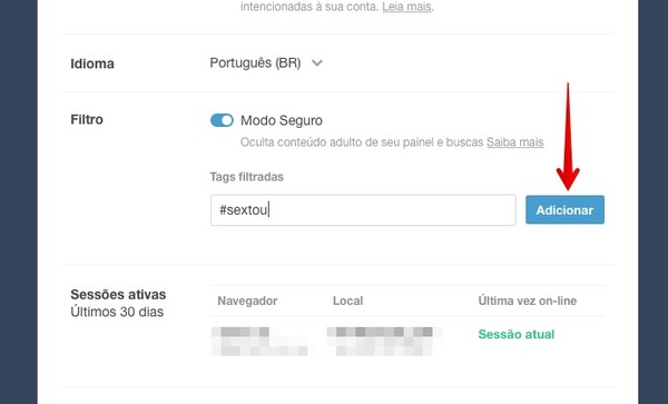 Como bloquear ou filtrar tag no Tumblr