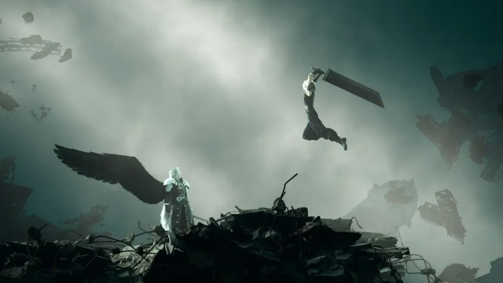 Final Fantasy 7 Rebirth é o segundo game na trilogia de remakes de Final Fantasy VII trazendo o confronto entre Cloud e Sephiroth — Foto: Divulgação/Square Enix