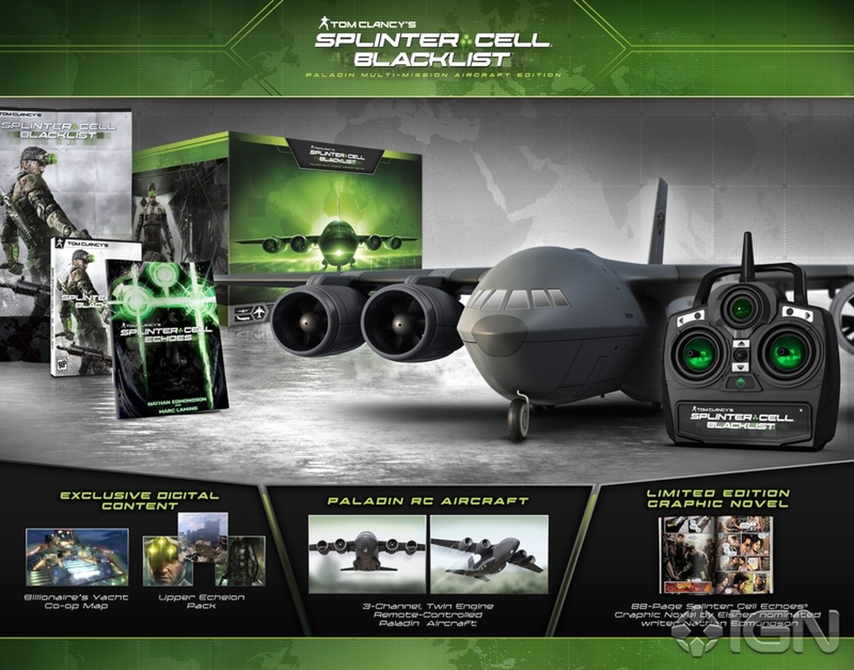 Splinter Cell: Blacklist terá edição com aeromodelo que voa de verdade