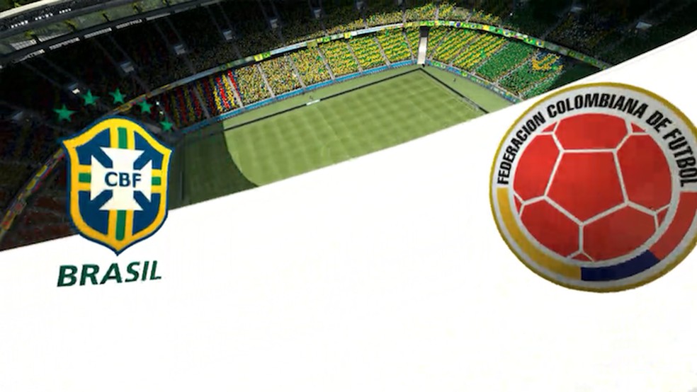 Simulação Copa do Mundo Fifa 2014: Brasil x Colômbia (Foto: Reprodução/Murilo Molina) — Foto: TechTudo