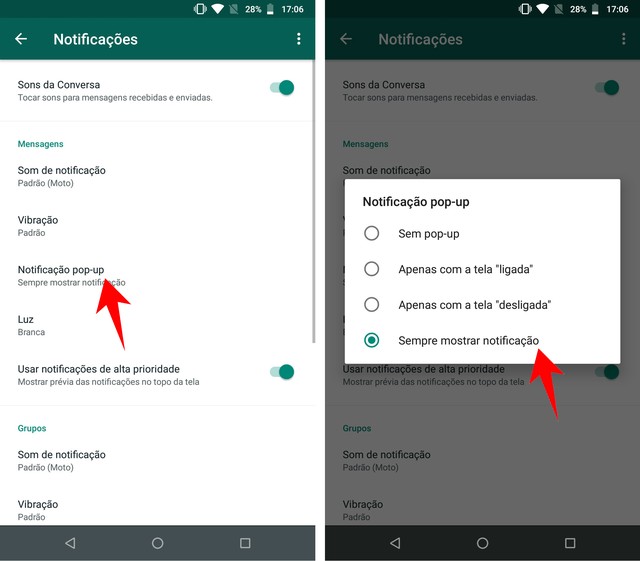 Como colocar notificação do WhatsApp na tela de bloqueio