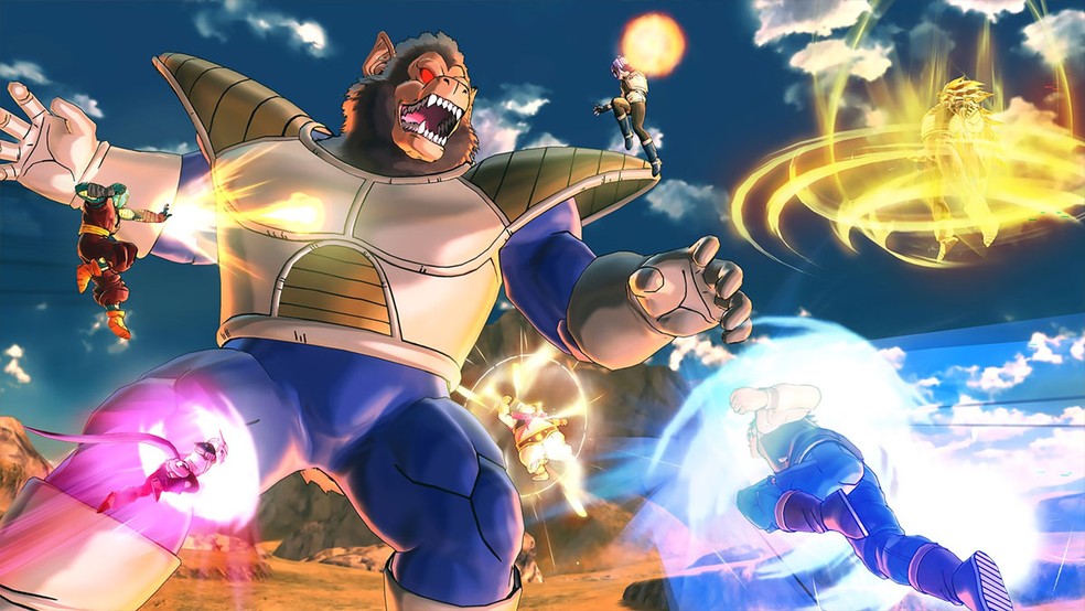 Dragon Ball Xenoverse 2 permite que jogadores revivam vários momentos da saga com seus próprios personagens — Foto: Reprodução/Microsoft Store