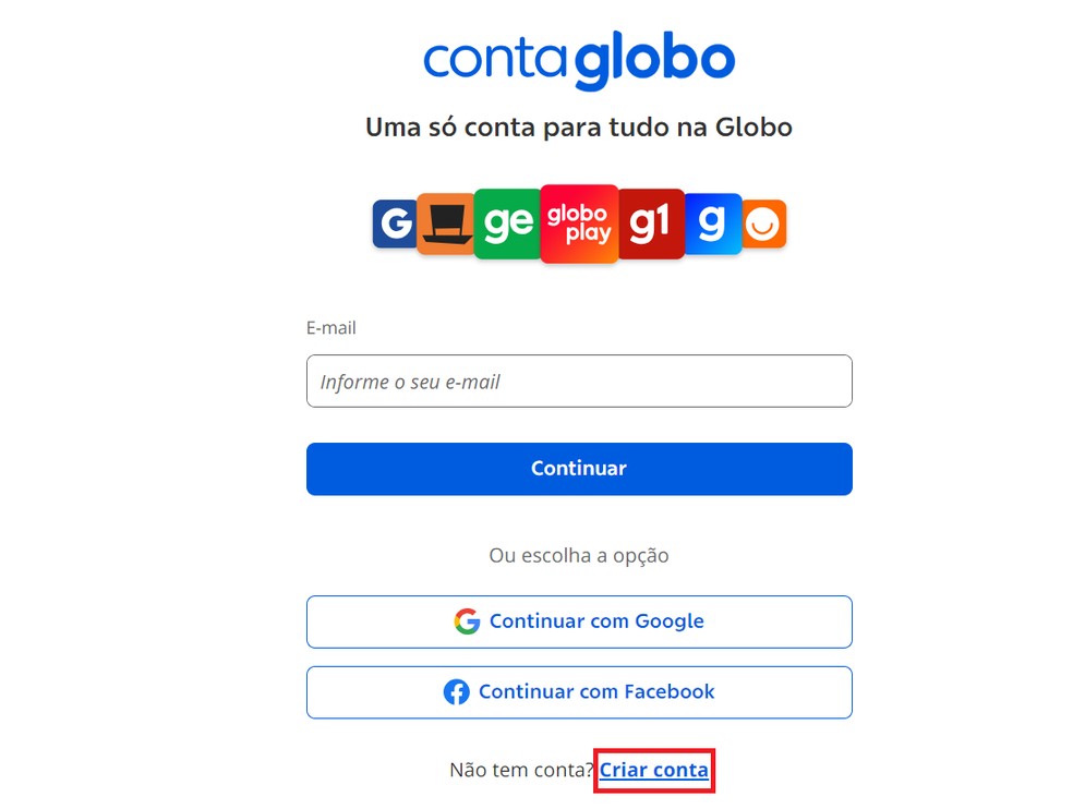 Faça login no Cartola Express ou crie uma conta de forma gratuita — Foto: Reprodução/Bruno Guerra
