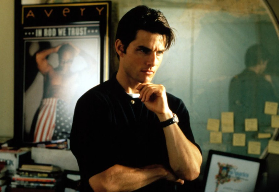 O filme Jerry Maguire, de 1997, trouxe a segunda indicação ao Oscar para Tom Cruise