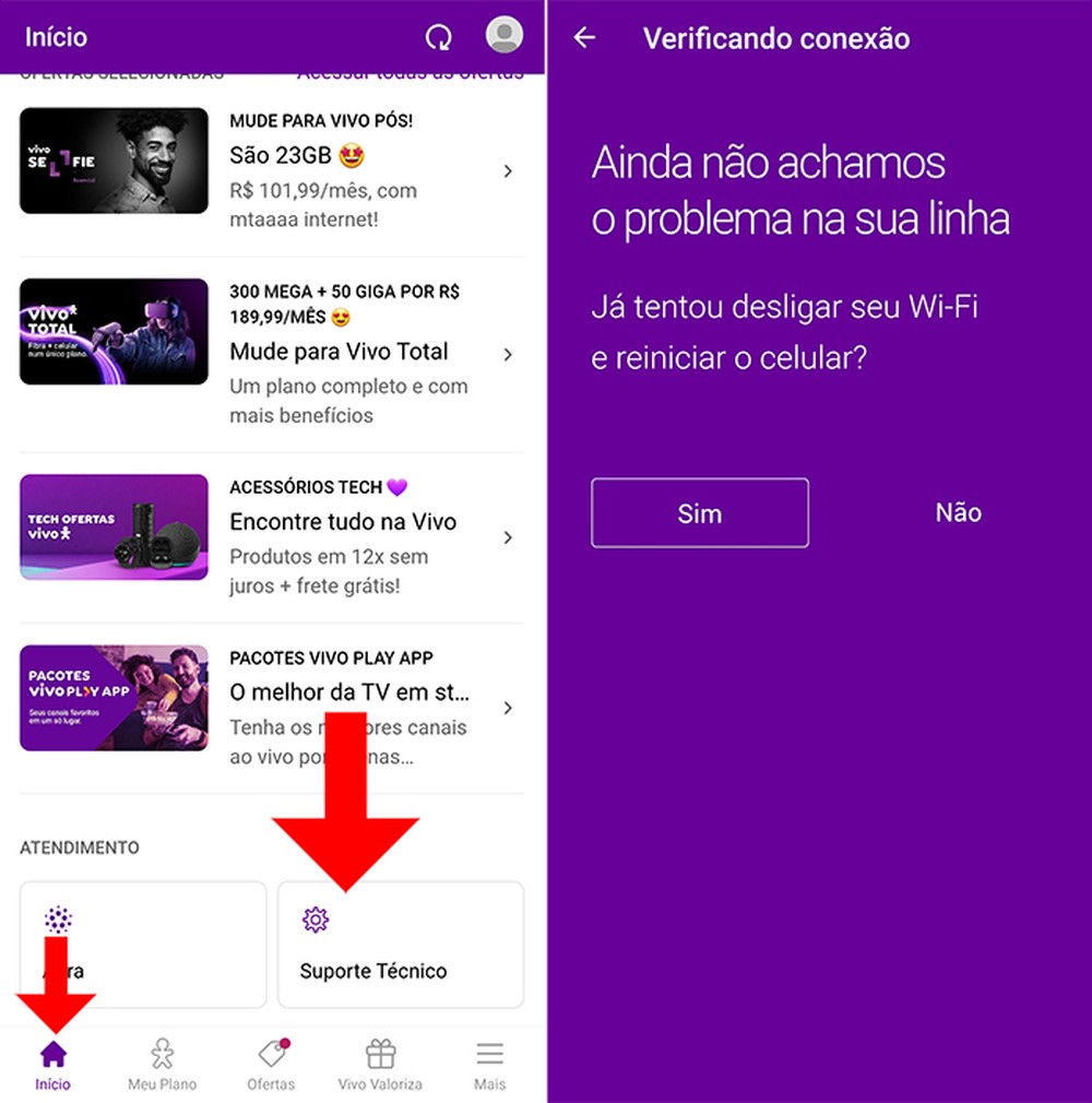 Como saber se a Vivo está fora do ar
