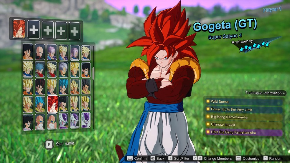 Um mod bastante útil de Dragon Ball Sparking! Zero traz um save completo com todo o conteúdo desbloqueado — Foto: Reprodução/Nexus Mods