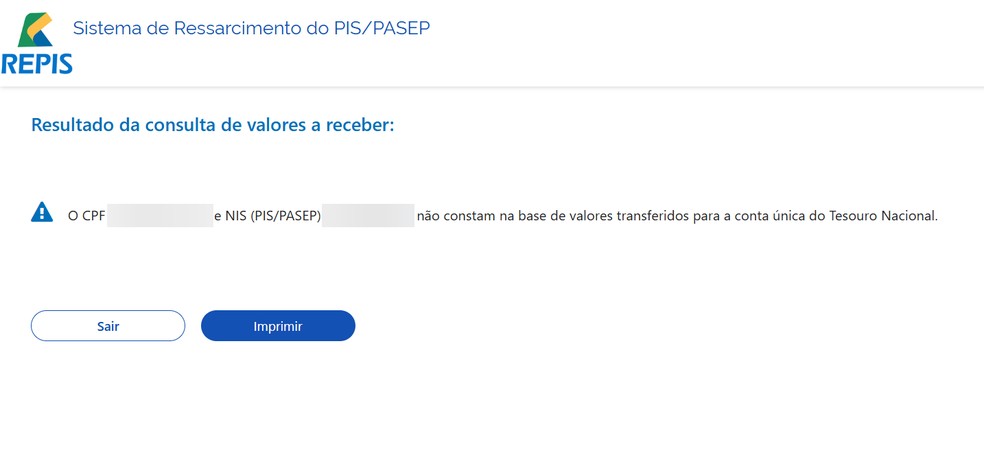 Repis Cidadão faz consulta de saque e informa se há dinheiro do PIS/Pasep a receber — Foto: Reprodução/Rodrigo Fernandes