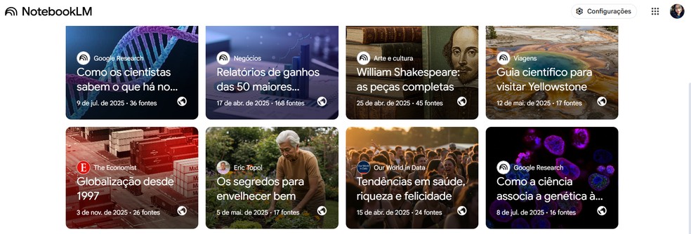  Reprodução/NotebookLM