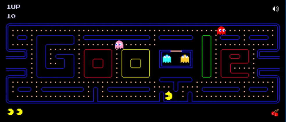 Pac-Man do Google Doodle