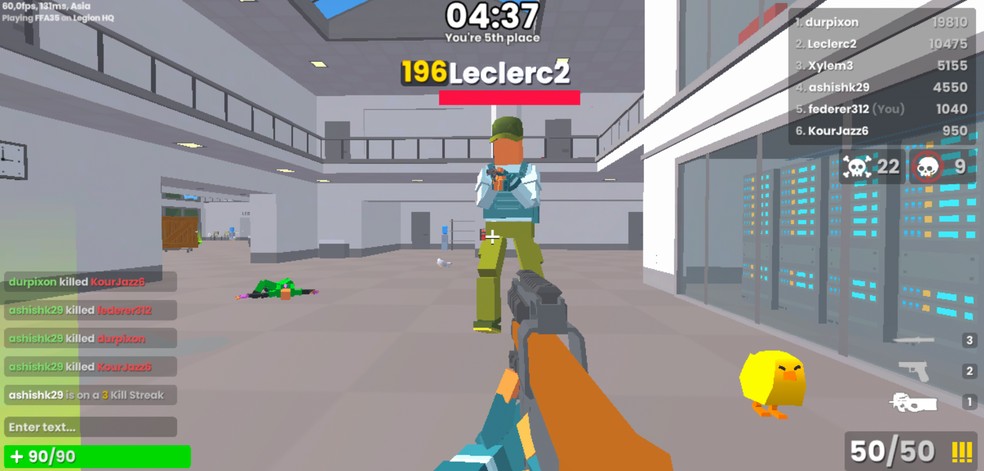 Kour.io é divertido jogo de tiro multiplayer — Foto: Reprodução/Róbson Martins