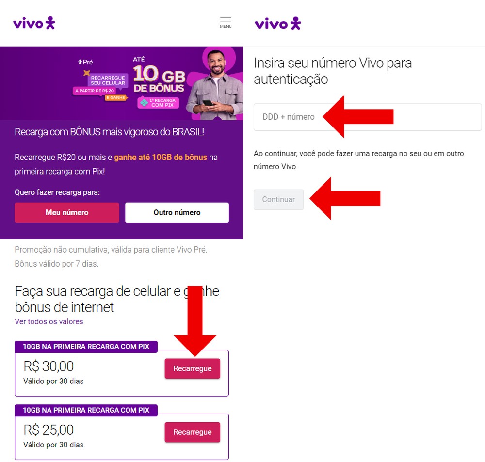 Recarreguei E Nao Recebi Internet Vivo