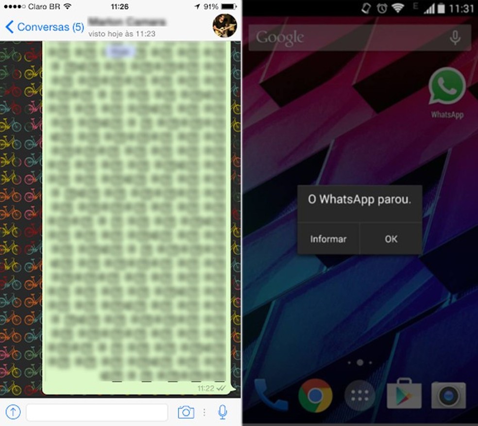 WhatsApp tem falha que possibilita travar o app no Android com uma mensagem (Foto: Marlon Câmara/TechTudo) — Foto: TechTudo