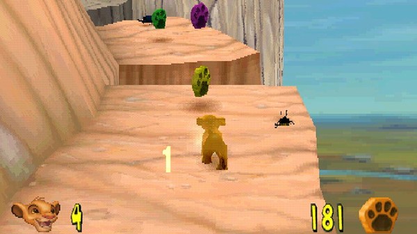 Jogo do Rei Leão de Playstation-2000 