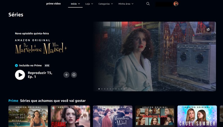 Séries em destaque na plataforma