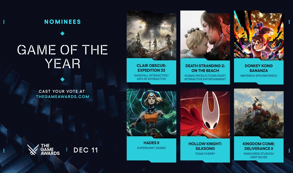  Divulgação/The Game Awards