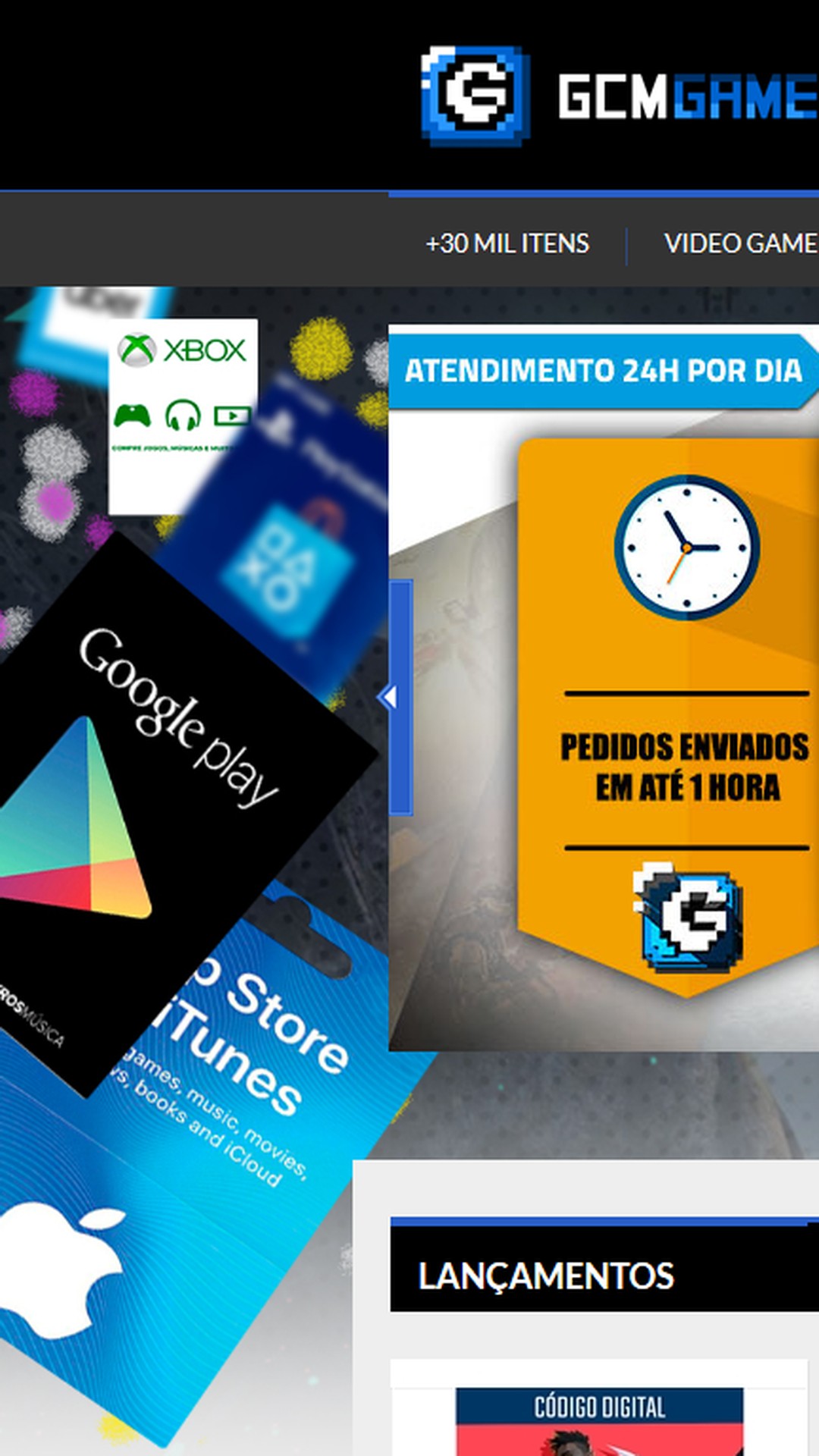 MICROSOFT GIFT CARD XBOX R$ 25 REAIS - GCM Games - Gift Card PSN, Xbox,  Netflix, Google, Steam, Itunes
