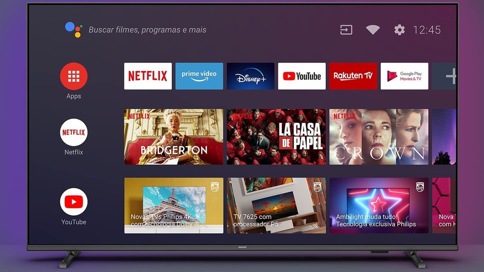 Google Play Filmes e TV será substituído pelo  em Smart TVs
