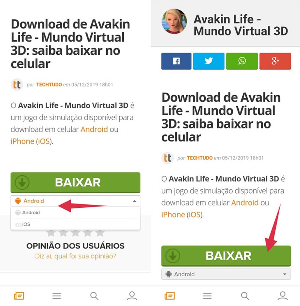 Faça o download do Avakin Life - Mundo Virtual 3D no TechTudo — Foto: Reprodução/Tais Carvalho